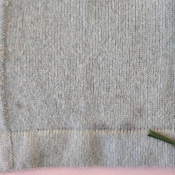 Peck & Peck Womens Wool Cashmere Hooded Open Front Cardigan Aqua Size Medium - Picture 11 of 13